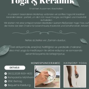 Yoga and Painting Ceramic Workshops on 8th February