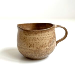 Round Mug with Warm brown glaze